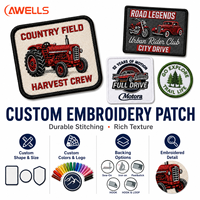 Patch brodé éco-responsable en forme d'étoile, design logo de véhicule personnalisé style punk, à coudre ou thermocollant, accessoire pour chapeaux, sacs fourre-tout et vêtements