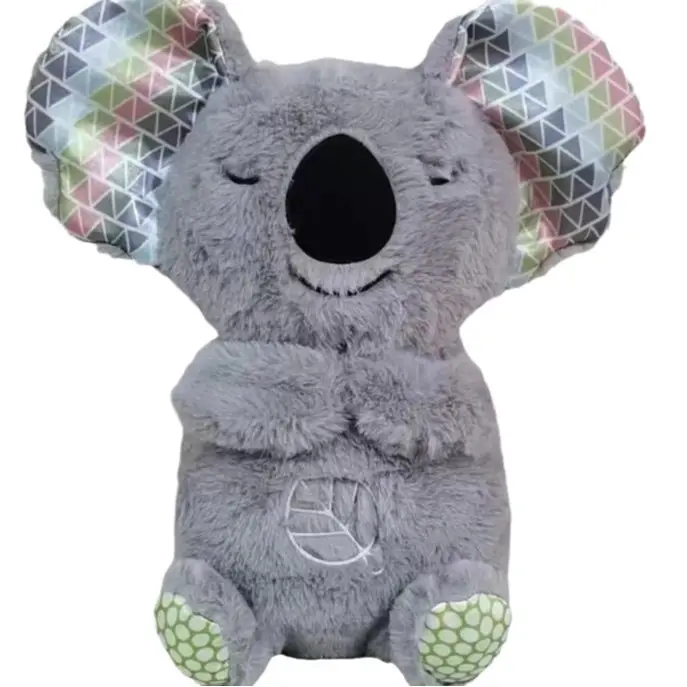 Drop Shipping Koala respirant en peluche pour bébé Sucette en peluche avec son Koala Poupée respirante