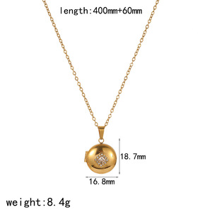 Kalung Liontin Foto Wanita Panjang dari Baja Anti Karat, Minimalis, dan Dapat Dipersonalisasi - Product Image 6