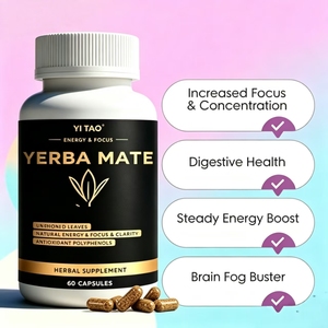 Capsules de Yerba Mate Marque Blanche / OEM / ODM : Régulent la Microbiome Intestinale, Favorisent la Santé Cérébrale, Végétaliennes, Faible Teneur en Sucre - Product Image 3
