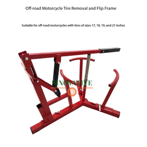 Changeur de pneus de moto pour pneus de 17 à 21 pouces Chargement et déchargement assistés avec deux leviers de pneus - Product Image 2