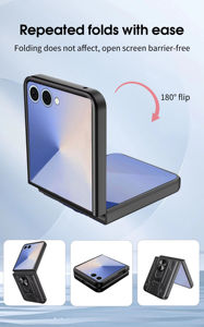 Étui de téléphone avec support anneau pour Samsung Galaxy Z Flip <span class=keywords><strong>7</strong></span>, protection hybride de l'appareil photo, fente pour cartes, compatible avec Samsung Z Flip 4 5 6 <span class=keywords><strong>7</strong></span> - Product Image 5