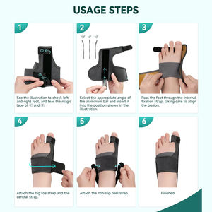 Corrector <span class=keywords><strong>de</strong></span> <span class=keywords><strong>Juanetes</strong></span> y Enderezador <span class=keywords><strong>de</strong></span> Dedos Grandes del Pie - Férula Ajustable para <span class=keywords><strong>Juanetes</strong></span> con 2 Placas Angulares, Separador <span class=keywords><strong>de</strong></span> Dedos para <span class=keywords><strong>Juanetes</strong></span> para Pie Derecho e Izquierdo - Product Image 6