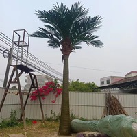 Künstliche Palmen für Innenräume Kokospalmen-Pflanzen mit Blättern 2m Outdoor Washington Künstlicher Palmenbaum