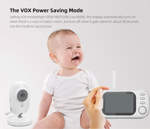 Cámara de Vigilancia para Bebés y Niños ABM600 ABM101, <span class=keywords><strong>Monitor</strong></span> para Bebés con Cámara, <span class=keywords><strong>Monitor</strong></span> Inalámbrico de Audio y Video para Bebés con Cámara - Product Image 6