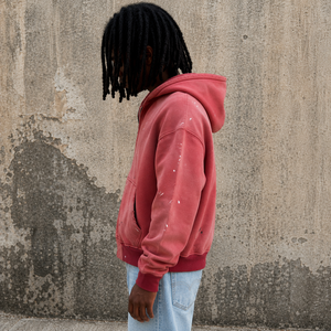 Streetwear Manufacturer Blank <b>paint</b> Men Heavyweight Hoodies Custom Oversized Sunfaded Washed Vintage distressed Hoodie - Product Image 1