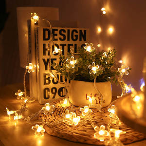 Nuevo producto Festival de Navidad decoración iluminación colorida modelos ajustables botón Control plástico flor fiesta cadena Luz - Product Image 4