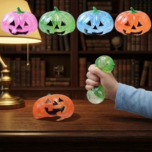 Nouveau jouet anti-stress en forme de citrouille en TPR pour Halloween - Super doux, unisexe, pour enfants et adultes, format de poche, thérapeutique - Product Image 3