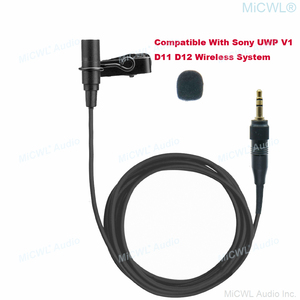 Micrófono de Solapa Profesional ECM77 con Clip <span class=keywords><strong>para</strong></span> Transmisor Inalámbrico UWP UTX D21 D11 V1, Cable de 1.95m - Product Image 2