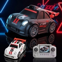 Nouvelle voiture télécommandée à écran tactile, mini-voiture créative de dessin animé avec capteur intelligent et lumière éblouissante, jouet pour enfants