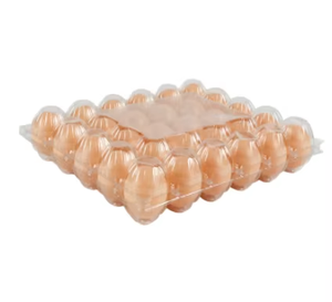 Cartones de plástico para huevos, 20 celdas, cartones de plástico transparente para huevos, cartones de huevos para mascotas, contenedor de bandeja para negocios agrícolas de plástico - Product Image 1