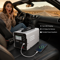 Station d'alimentation solaire portable prenant en charge l'énergie du réseau et l'énergie solaire, batterie LiFePO4 220v pour le camping et la maison