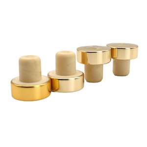 Petits bouchons de bouteilles de vin en forme de T personnalisés <span class=keywords><strong>bouchon</strong></span> en liège aluminium-plastique pour bocaux en verre de vin, de spiritueux et de liqueur - Product Image 6