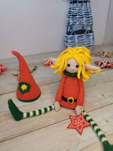 Natale elfo uncinetto modello grazioso cotone 100% fatto a mano morbido Amigurumi giocattoli all'uncinetto - Product Image 3