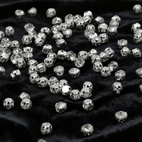 Strass en cristal rond à griffes 3D, sans nickel, écologiques, à coudre à la main, pour vêtements et accessoires, vente en gros