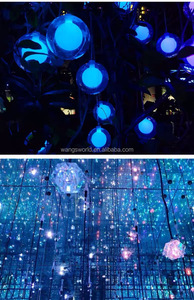 Lámpara Colgante de Techo con Forma de Bola de Luz Colorida, Decorativa para Fondo de Pabellón con Diseño de Cielo Estrellado, Siete <span class=keywords><strong>Colores</strong></span> Cambiantes - Product Image 3