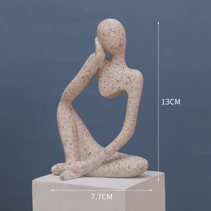 Miniaturas Decorativas de Resina Estilo Art <span class=keywords><strong>Deco</strong></span>, Adornos Modernos para el Hogar y la Oficina, Esculturas Creativas para Mesa - Product Image 5