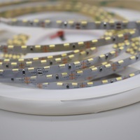 Bande LED ultra-étroite 5 mm 3014 à émission latérale 12V 120 LED/m IP20 découpable auto-adhésive dimmable avec télécommande pour éclairage décoratif de voiture