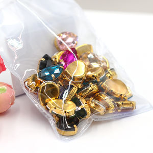 Diamantes <span class=keywords><strong>de</strong></span> imitación <span class=keywords><strong>de</strong></span> cristal en forma <span class=keywords><strong>de</strong></span> gota inferior dorada <span class=keywords><strong>de</strong></span> colores mezclados, ropa <span class=keywords><strong>de</strong></span> costura, Hotfix diamantes <span class=keywords><strong>de</strong></span> imitación <span class=keywords><strong>de</strong></span> alta calidad, vista para coser en cristal Rin - Product Image 6