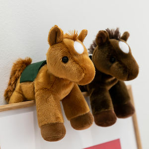 Mini caballo de simulación blanco, muñeco de peluche, colgante de decoración, mascota bonita, juguete suave, caballo enano rosa, Animal relleno, juguete de peluche - Product Image 2