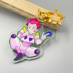 <span class=keywords><strong>Porte</strong></span>-clés en acrylique transparent avec logo personnalisé, créez votre propre breloque transparente en résine époxy holographique - Product Image 3