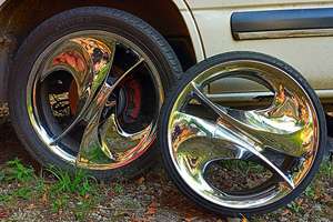 Roda Forjada Personalizada YRO 1/2 Pc 5X112 5x114.3 5x120 Roda Cromada 17 18 19 20 21 22 23 24 Polegadas Roda de Liga Flamejante de 3 Raios - Product Image 4