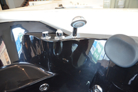 Baignoire d'angle en acrylique noire 1400 mm (1,4 m) pour 2 personnes avec massage et hydromassage