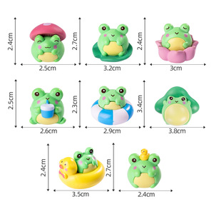 Lindas Mini Figuras de Rana, Miniaturas de Rana de Plástico para Manualidades, Accesorios para Micro Jardín de Hadas, Decoración de Mesa para el Hogar - Product Image 5