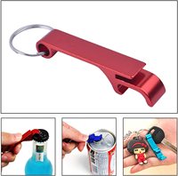 Décapsuleur de bouteille en métal coloré avec logo laser personnalisé, porte-clés multifonctionnel, décapsuleur de bière en alliage d'aluminium portable, sublimation