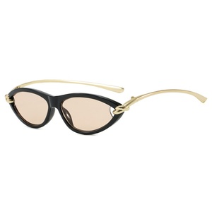 Lunettes de soleil ovales tendance œil-de-chat avec nœud en corde, style européen et américain haut de gamme, verres optiques UV400, collection 2025 - Product Image 6