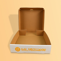 SENCAI Logotipo impreso personalizado Embalaje de alimentos Pizze Entrega Envío Caja de papel corrugado