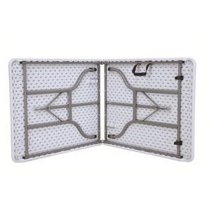 Venta Directa de Fábrica, Muebles de Exterior Portátiles, Mesa Rectangular de Plástico de 6 Pies, Plegable y Ligera para Picnic y Jardín - Product Image 3