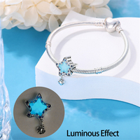Breloque Étoile de Mer en Cristal Marin Personnalisée avec Logo, Petite Série, pour Femmes, Bijoux de Marque pour Vacances Tropicales, Vente en Gros