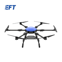 EFT E610P Drone de transport logistique à longue autonomie, pliable, avec châssis en fibre de carbone, 6 rotors, charge utile de 10 kg, kit de drone de transport industriel