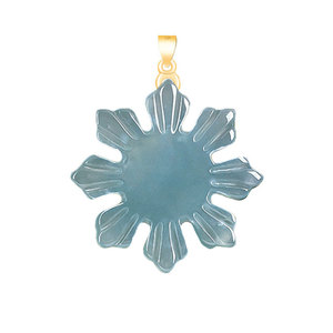 <span class=keywords><strong>Ciondolo</strong></span> in Giada Naturale Filippina con <span class=keywords><strong>Sole</strong></span>, Intarsio in <span class=keywords><strong>Argento</strong></span> S925, Accessorio Femminile a Forma di Girasole, con Certificato di Valutazione D366 - Product Image 2
