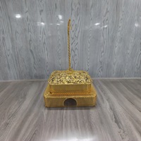 Réchaud de buffet transfrontalier en acier inoxydable doré, design moderne et minimaliste, origine Chaozhou, pour restaurants et hôtels de luxe