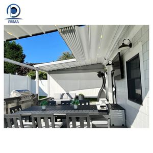 Gazebo rétractable à cadre en aluminium robuste avec panneaux latéraux - Product Image 4