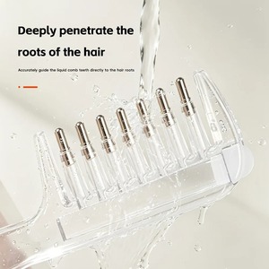 Peigne transparent portable pour racines de cheveux, applicateur de liquide, peigne de massage du cuir chevelu, brosse pour huile capillaire et sérum, outil de soin des cheveux anti-fuite - Product Image 2