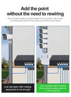 Extensor POE impermeable 1 en 4 salidas, interruptor de red de 100Mbps, repetidor de 30W IEEE802.3af/AT para sistema de cámara de seguridad IP para exteriores