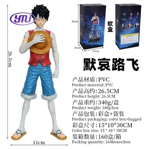 Nuevo estilo Anime japonés muñeca soporte de una pieza en silencio mono <span class=keywords><strong>D</strong></span> <span class=keywords><strong>Luffy</strong></span> Sanji herida severa Zoro figura de acción para Decoración - Product Image 2
