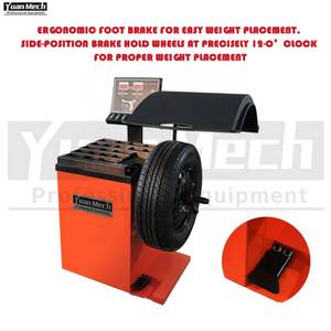 Sản phẩm mới Xe Công cụ Sửa chữa lốp Thiết bị cân bằng bánh xe với clip và bàn đạp - Product Image 6