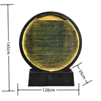 Fontaine murale d'extérieur en résine, style cascade, Feng Shui, étanche, faite à la main, avec éclairage LED, logo personnalisé, grande rocheuse aquatique