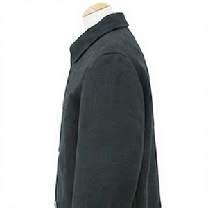 เสื้อโค้ททรง Sack Coat สีดำสำหรับผู้ชาย ทำจากผ้าขนสัตว์ 100% แบบกระดุมแถวเดียว สไตล์ย้อนยุคสำหรับกิจกรรมกลางแจ้ง - Product Image 6