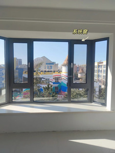 Ventana de vidrio abatible moderna de ahorro de energía duradera aluminio termo roto para exterior de baño para villas comerciales - Product Image 5