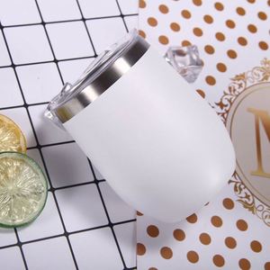 Mug à café isotherme personnalisé en acier inoxydable écologique à double paroi, sans pied, avec couvercle, capacité 350 ml, verres à boire en métal - Product Image 5