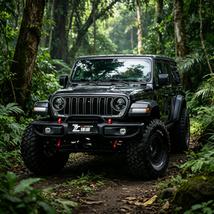 Pick-up 4x4 pour véhicule tout-terrain Jeep avec suspension rehaussée, pare-chocs en acier et hard-top, voiture modifiée entièrement équipée - Product Image 1
