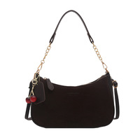 Sac à bandoulière couleur unie 2025 – Sac à main de luxe léger et tendance pour femme avec pendentif