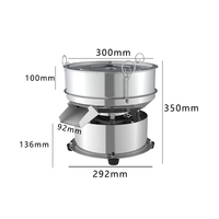 Petite machine de tamisage vibrante électrique en acier inoxydable pour poudre, plastique et lait de soja