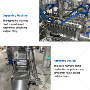 Machine automatique ORME pour la fabrication de cônes fourrés à la fraise, de barbe à papa et de guimauves à la confiture - Product Image 4