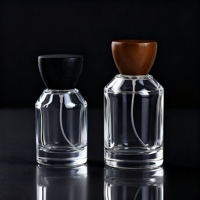 Bouteille de parfum en verre pulvérisateur à sertir personnalisé 15 fea 30ml 50ml 100ml vaporisateur bouteille vide de parfum en verre de luxe avec boîte